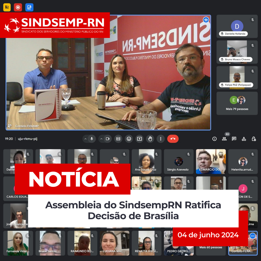 Assembleia do SindsempRN Ratifica Decisão de Brasília