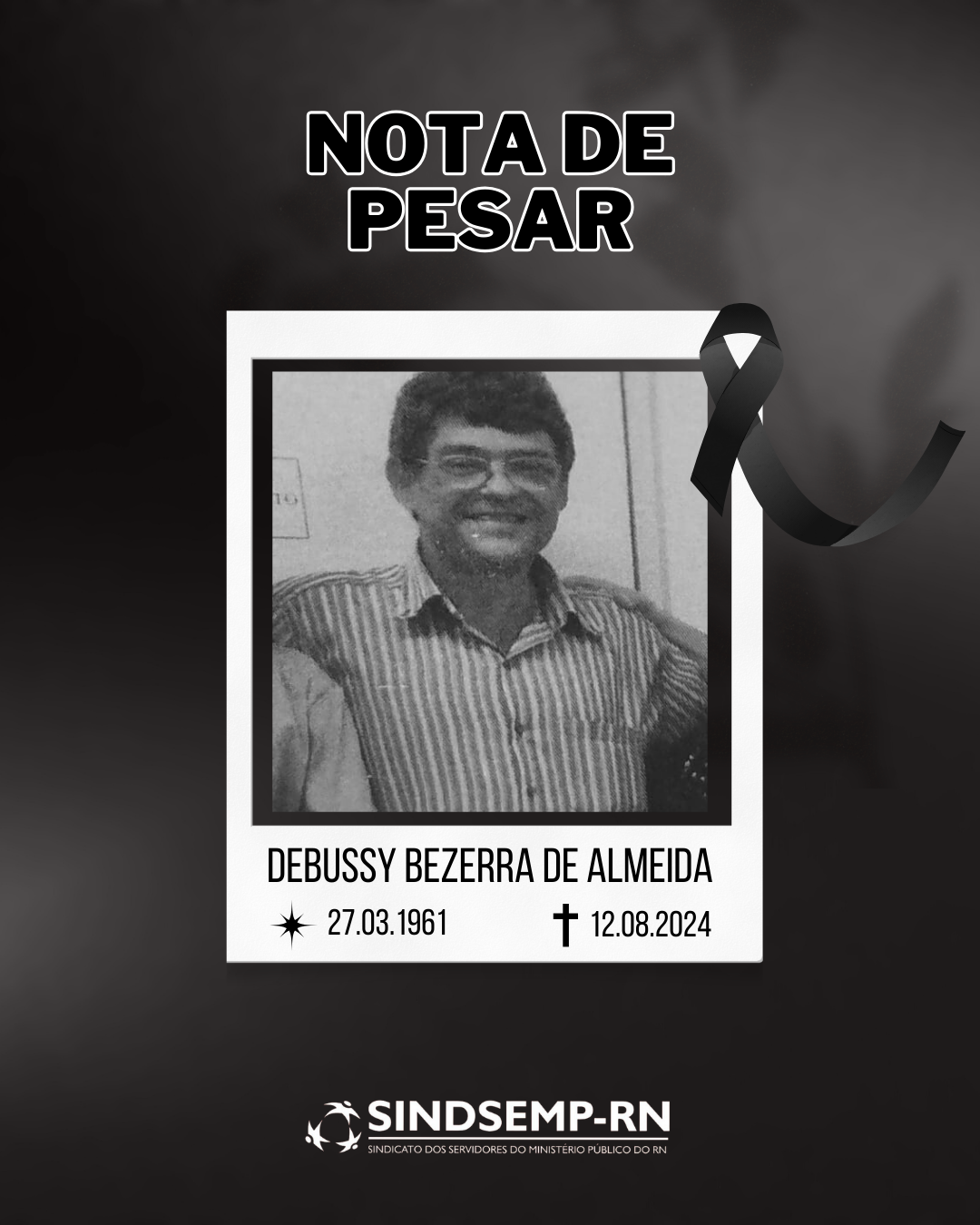 Nota de Falecimento: Debussy Bezerra de Almeida