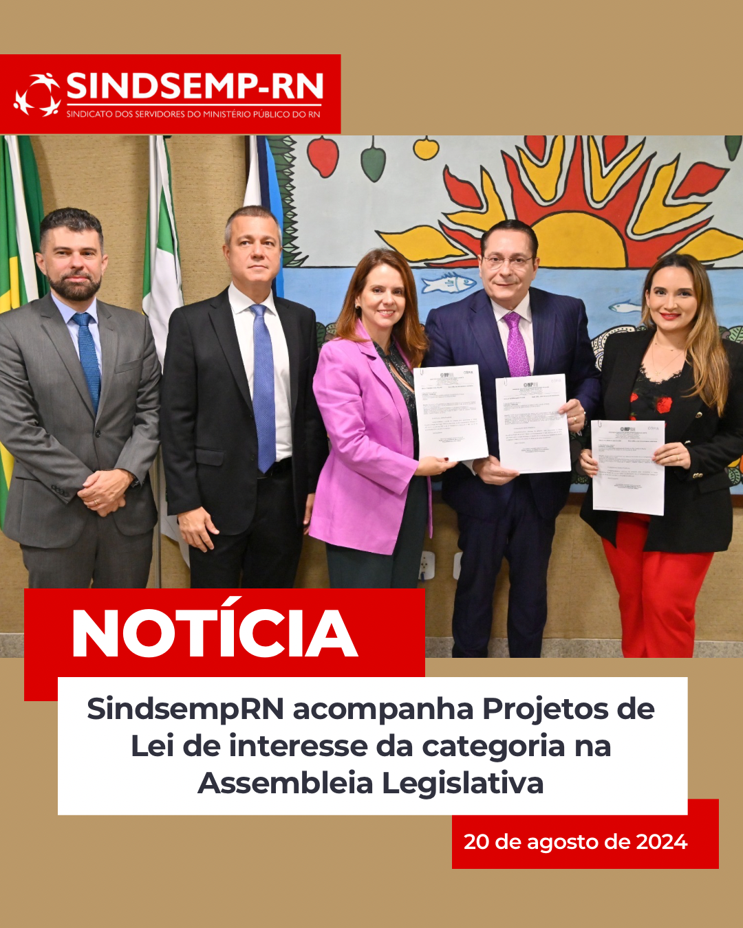 SindsempRN acompanha Projetos de Lei de interesse da categoria na Assembleia Legislativa