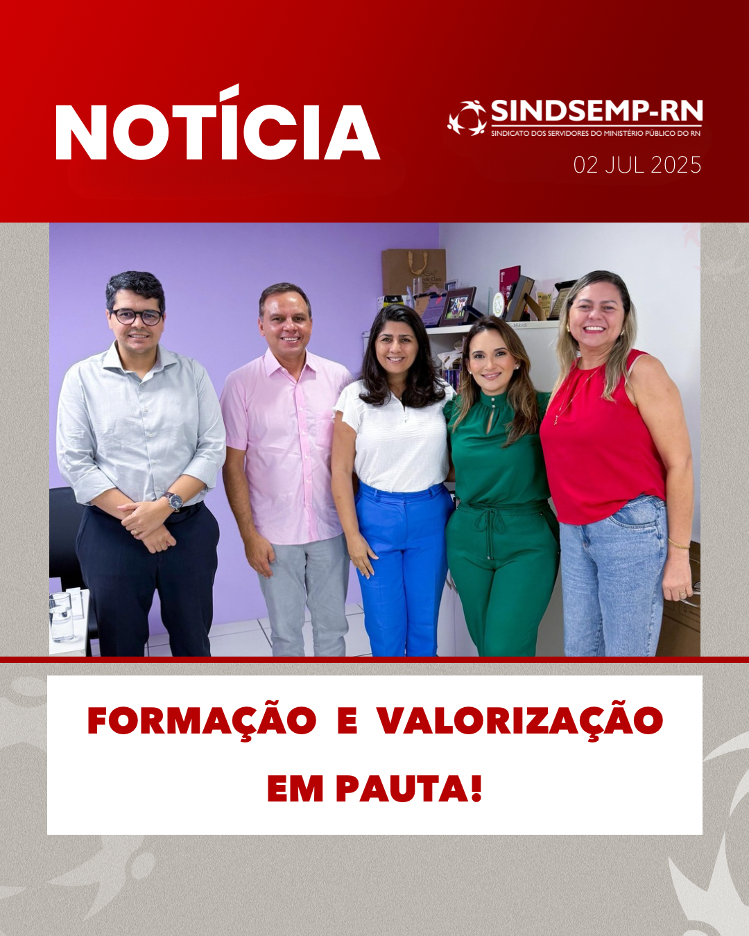 Formação e valorização em pauta!
