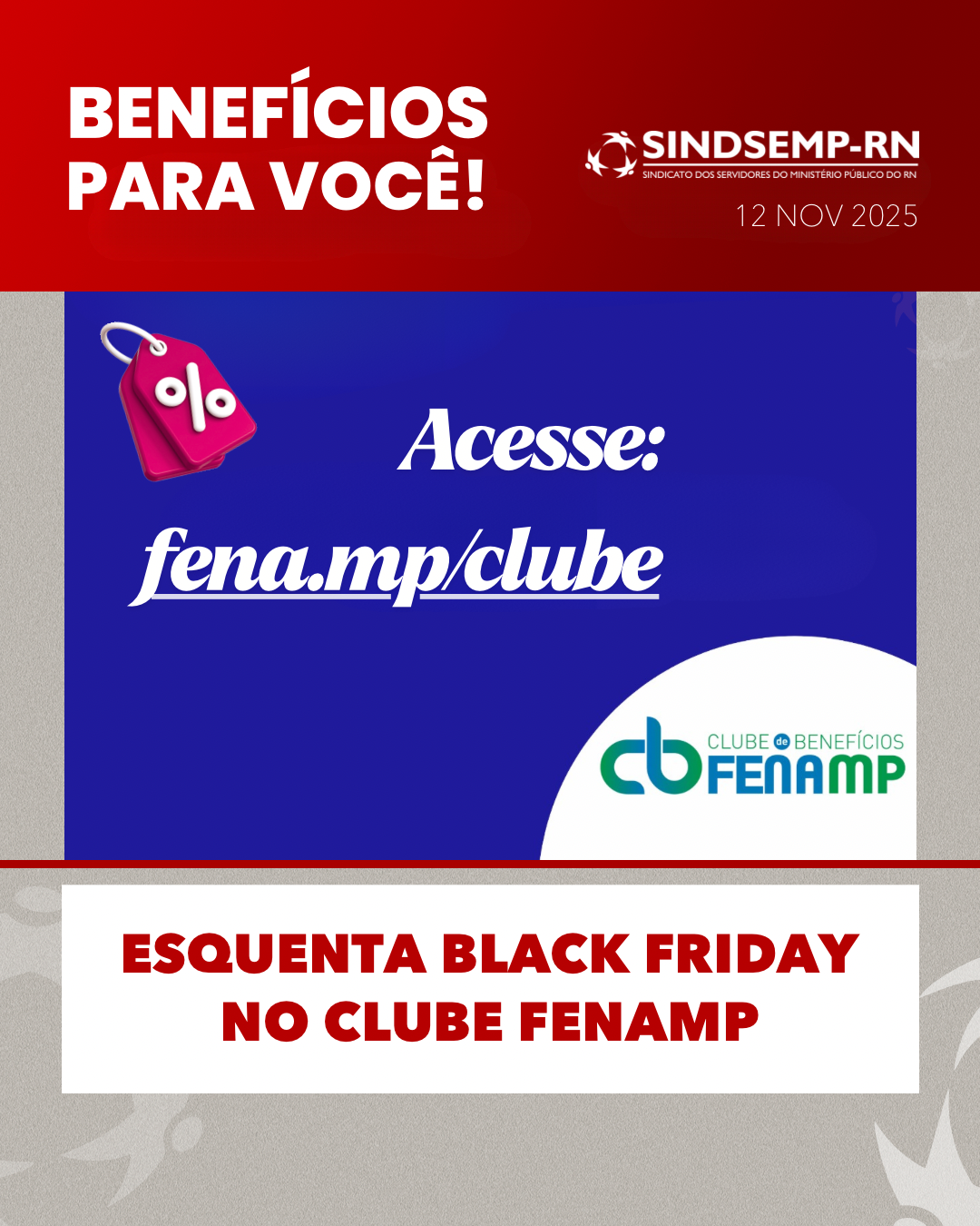 Esquenta Black Friday no Clube FENAMP
